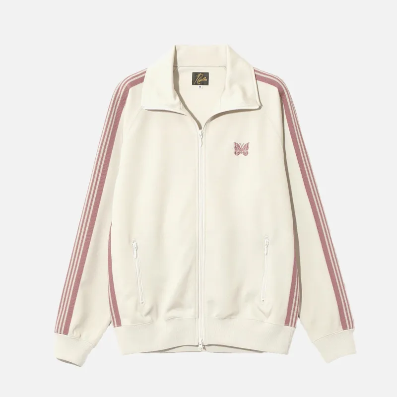 TRACK JACKET POLY SMOOTH - IVORY made by Needles