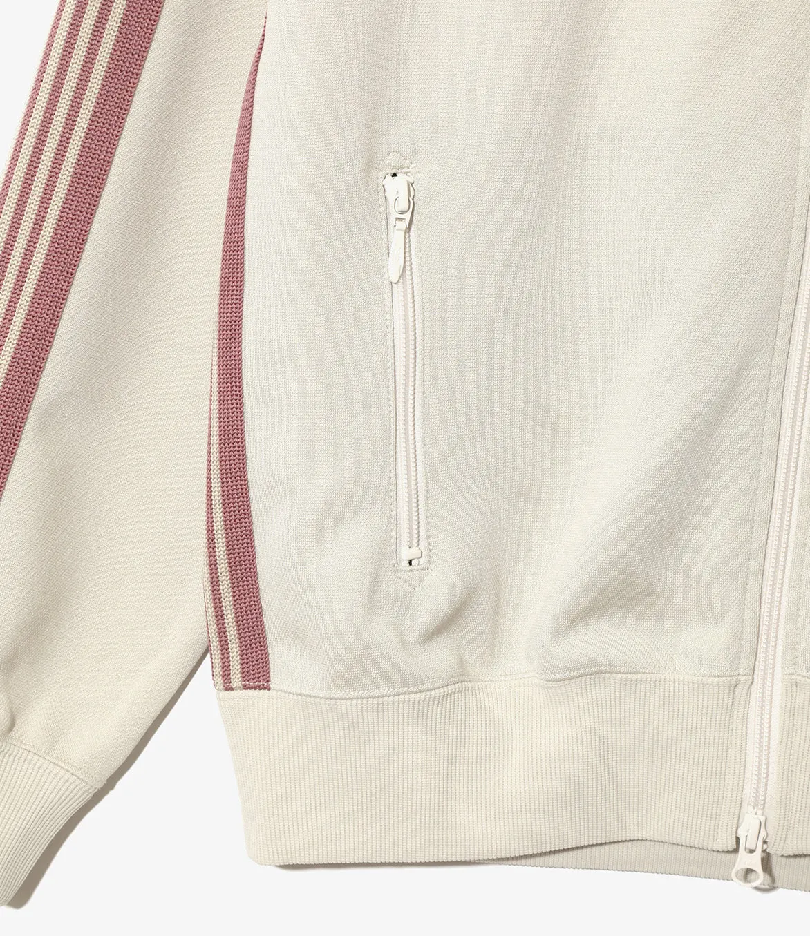 TRACK JACKET POLY SMOOTH - IVORY sold by Lapstone & Hammer product image thumbnail 4