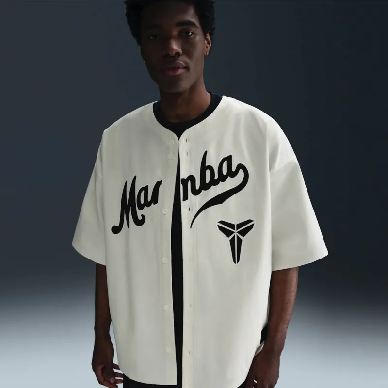 KOBE DETAILS BASEBALL JERSEY - WHITE / BLACK made by Nike