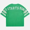 KNIT MESH JERSEY - GREEN sold by Lapstone & Hammer