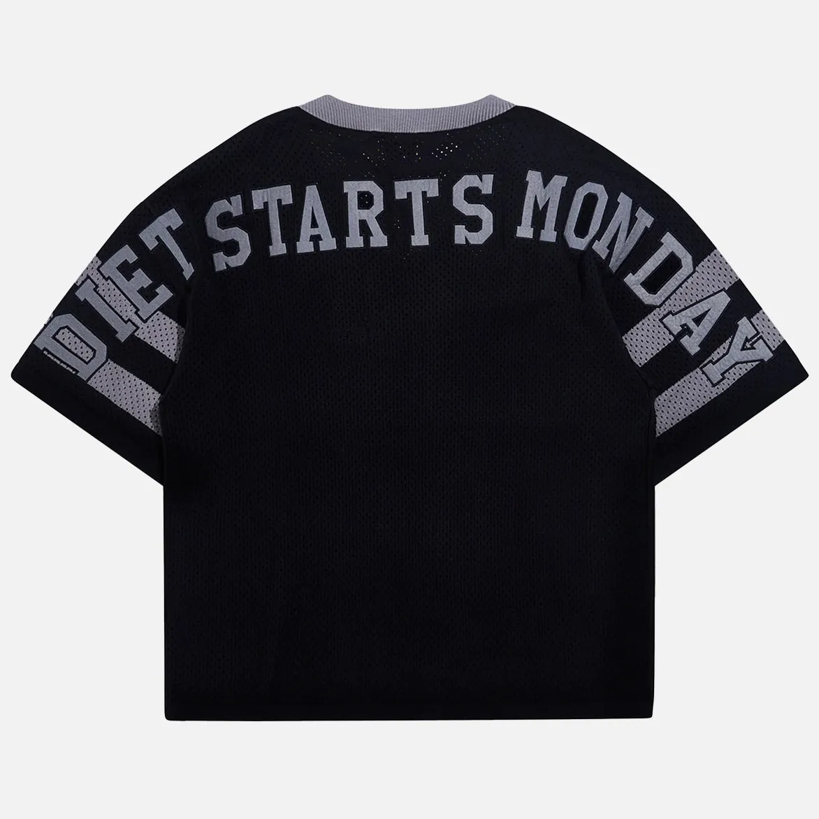 KNIT MESH JERSEY - BLACK sold by Lapstone & Hammer product image thumbnail 2