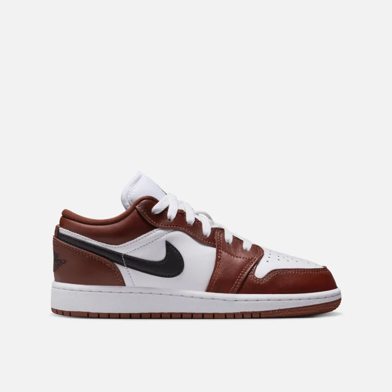 AIR JORDAN 1 LOW SE (GS) - WHITE / BLACK / DARK PONY sold by Lapstone & Hammer