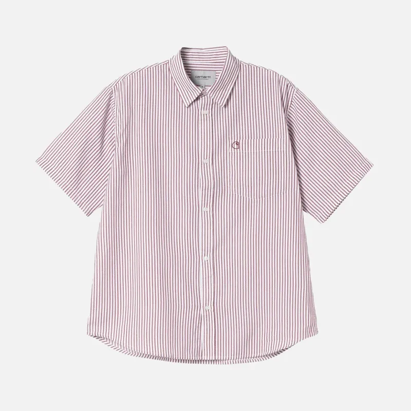 PHELPS STRIPE SHIRT - MULBERRY sold by Lapstone & Hammer