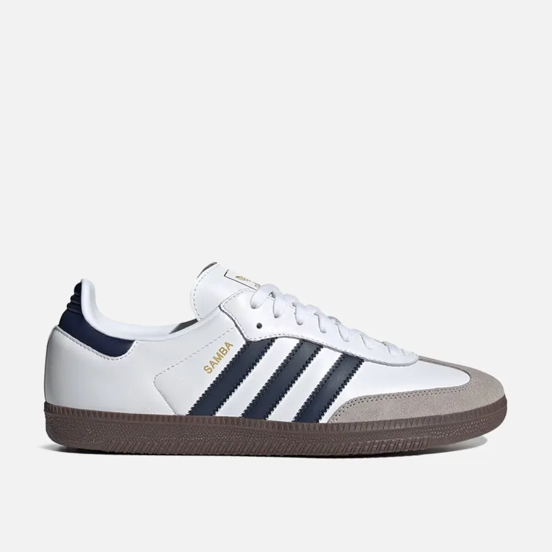 SAMBA OG - CLOUD WHITE / NIGHT INDIGO / CLEAR GRANITE sold by Lapstone & Hammer