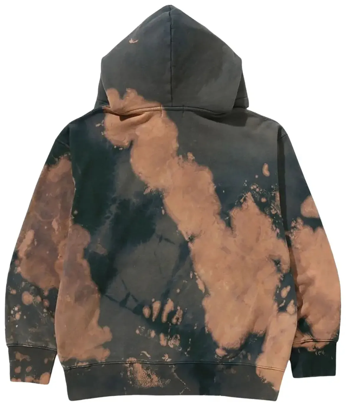 TIE DYE COLLEGE RELAXED FIT PULLOVER HOODIE - BEIGE sold by Lapstone & Hammer product image thumbnail 2