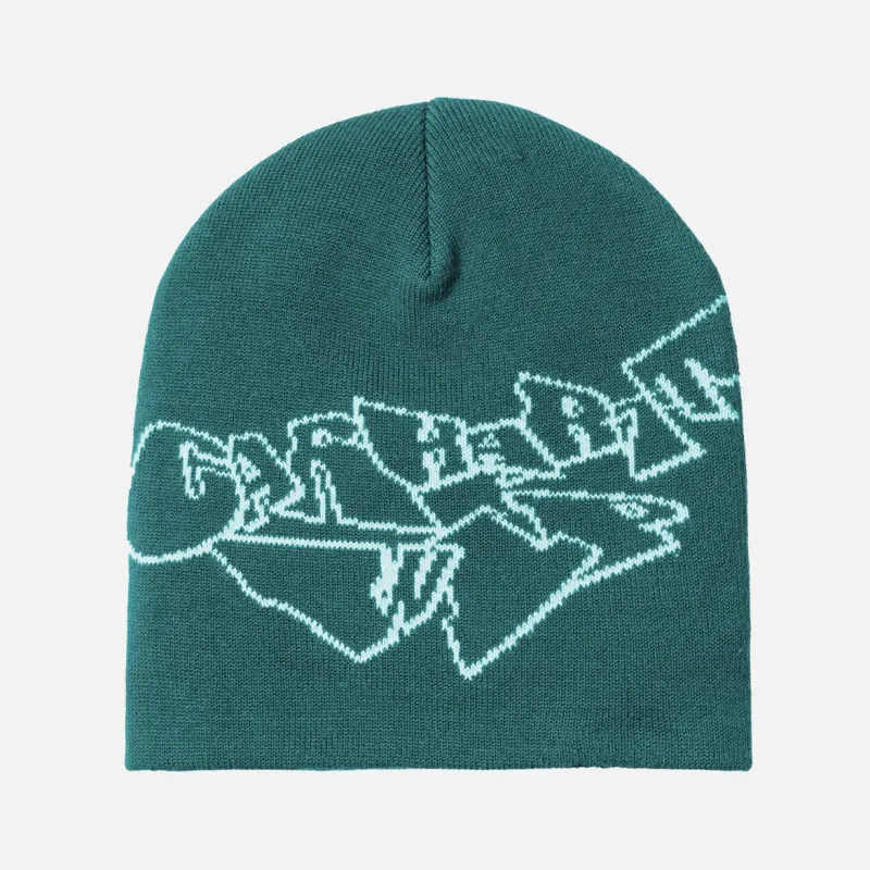 SCREWED UP SCRIPTER BEANIE - RAINFOREST / AIR SKY sold by Lapstone & Hammer