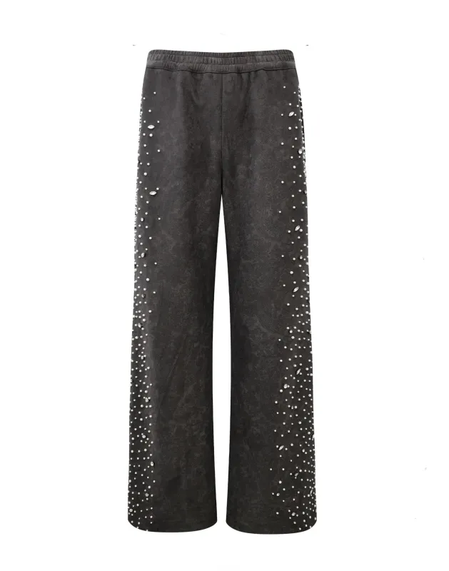 CASHEW BLOSSOM PEARL SWEATPANT - BLACK sold by Lapstone & Hammer