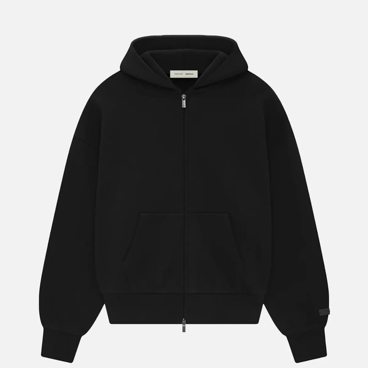 CLASSIC FULL ZIP UP HOODIE - JET BLACK sold by Lapstone & Hammer