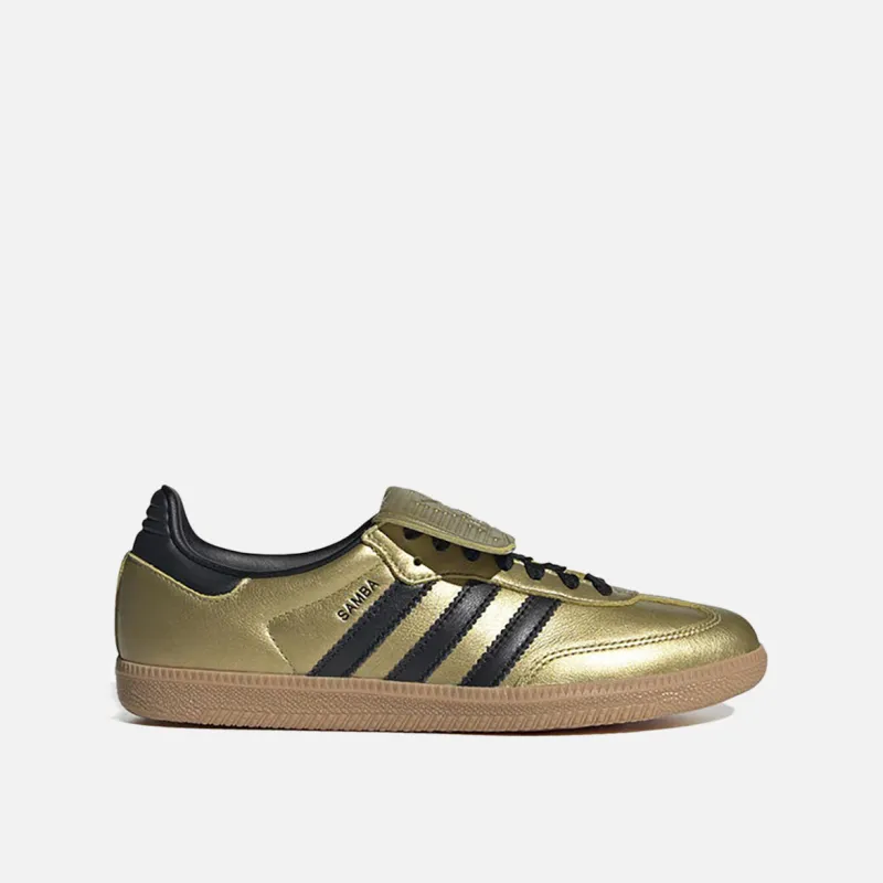 WMNS SAMBA LONG TONGUE - GOLD METALLIC / CORE BLACK sold by Lapstone & Hammer