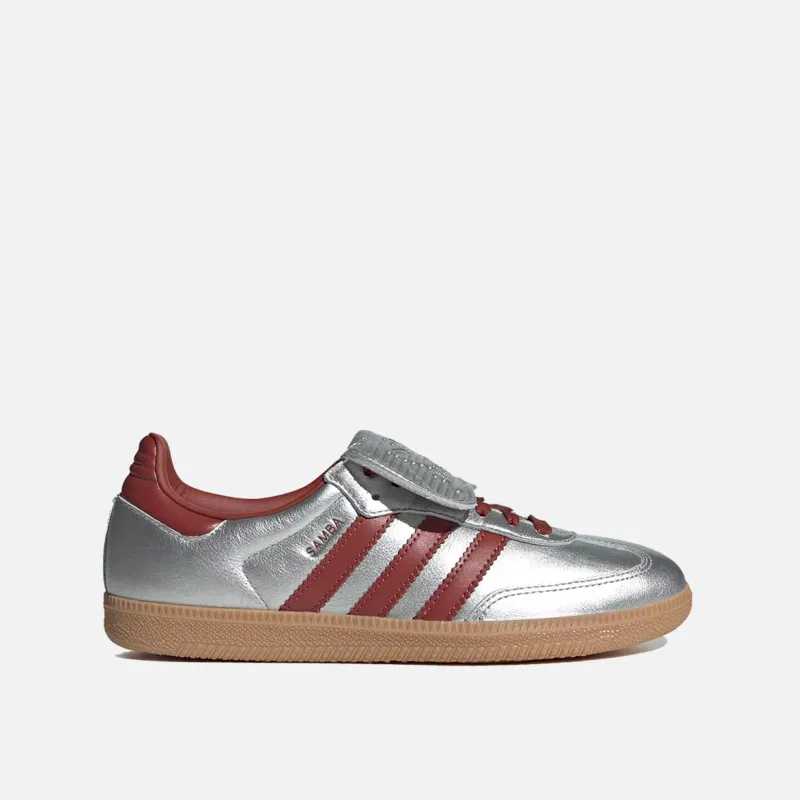 WMNS SAMBA LONG TONGUE - SILVER METALLIC / PRELOVED RUBY sold by Lapstone & Hammer