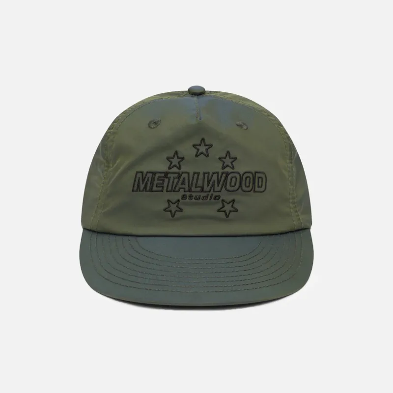 SATIN STARS 5-PANEL SNAPBACK HAT - GREEN sold by Lapstone & Hammer