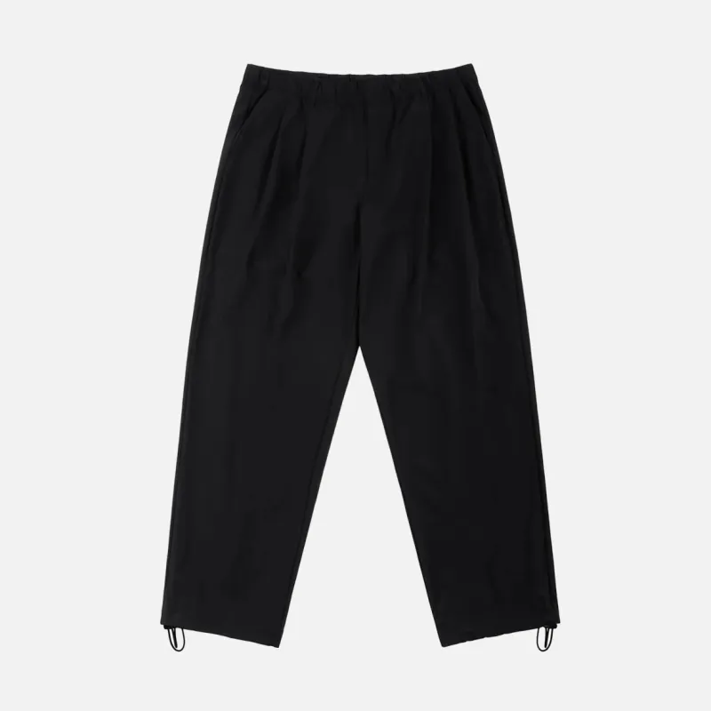 PLEATED NYLON PANTS - BLACK sold by Lapstone & Hammer