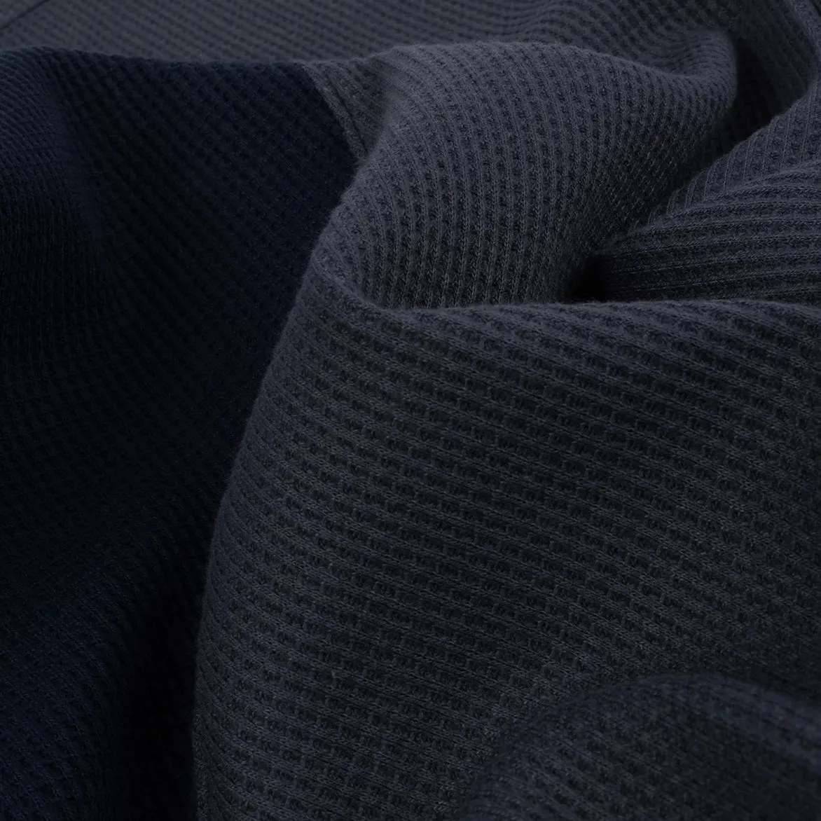 WAFFLE POLO - INDIGO sold by Lapstone & Hammer product image thumbnail 5