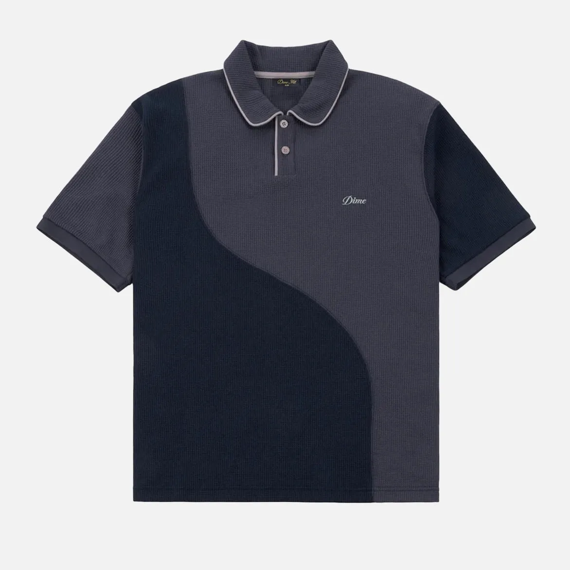 WAFFLE POLO - INDIGO sold by Lapstone & Hammer