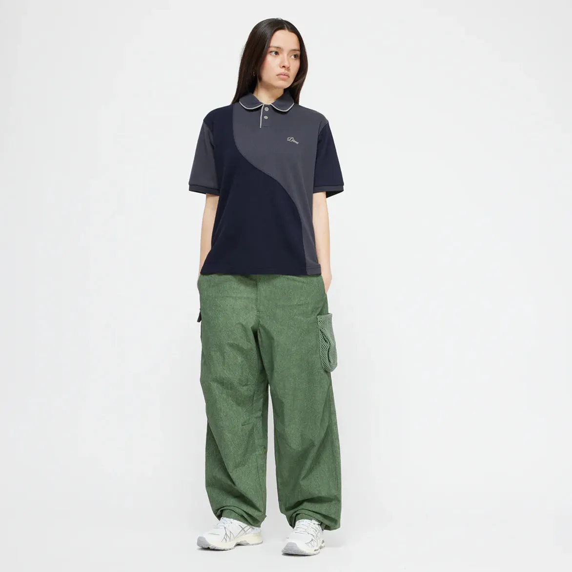 WAFFLE POLO - INDIGO sold by Lapstone & Hammer product image thumbnail 2