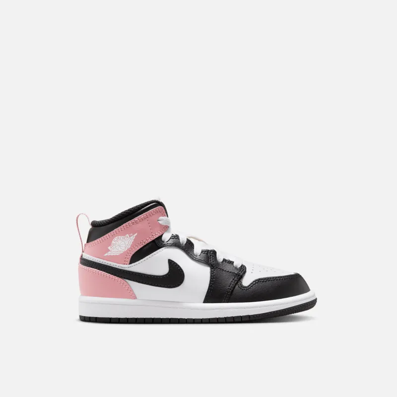 JORDAN 1 MID (PS) - WHITE / BLACK / RUST PINK sold by Lapstone & Hammer