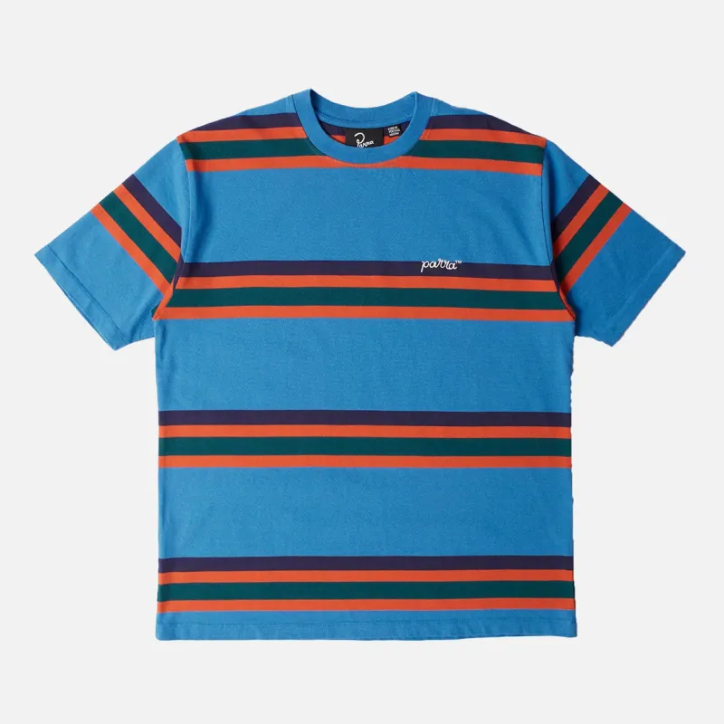 SCRIPT STRIPED T-SHIRT - BLUE sold by Lapstone & Hammer