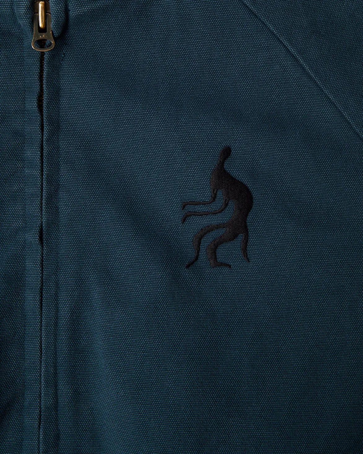 SKULL STALKER VARSITY JACKET - WASHED BLUE sold by Lapstone & Hammer product image thumbnail 4