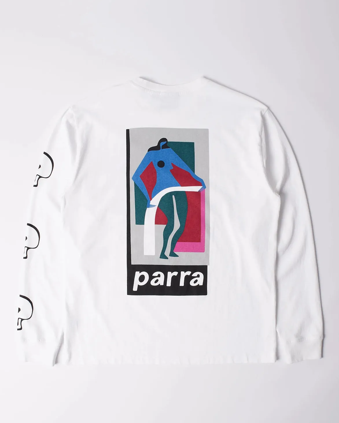 LOWERING THE BAR L/S T-SHIRT - WHITE sold by Lapstone & Hammer product image thumbnail 2