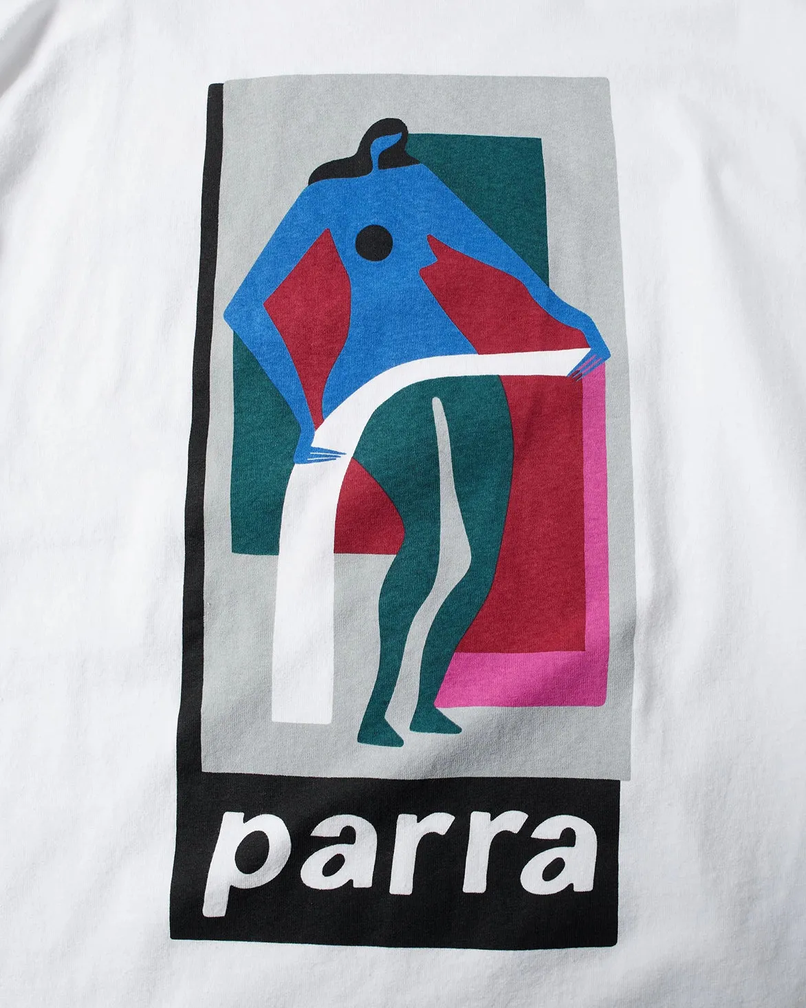 LOWERING THE BAR L/S T-SHIRT - WHITE sold by Lapstone & Hammer product image thumbnail 4