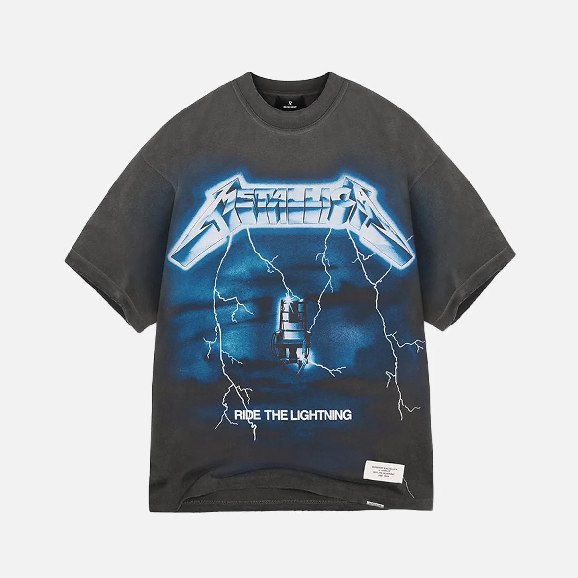 METALLICA RIDE THE LIGHTNING SS TEE - VINTAGE GREY sold by Lapstone & Hammer