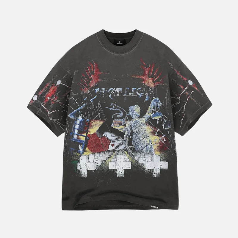 METALLICA MASTER OF PUPPETS SS TEE - VINTAGE GREY sold by Lapstone & Hammer