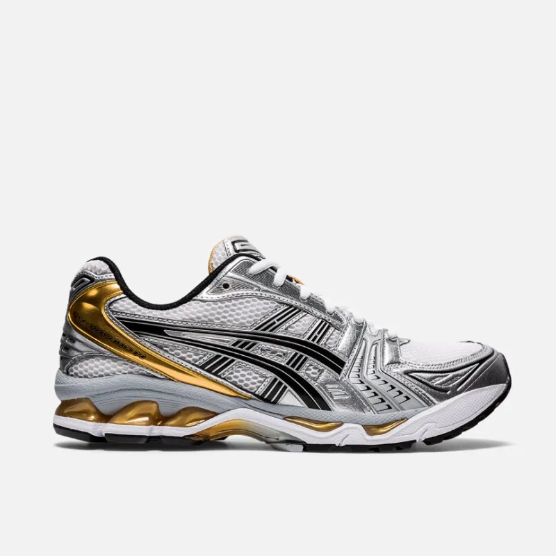 GEL-KAYANO 14 - WHITE / PURE GOLD sold by Lapstone & Hammer