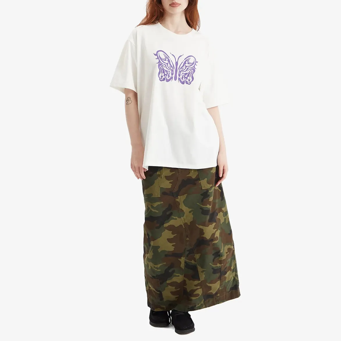 KAE TANAKA X NEEDLES S/S CREW NECK TEE - OFF WHITE sold by Lapstone & Hammer product image thumbnail 3