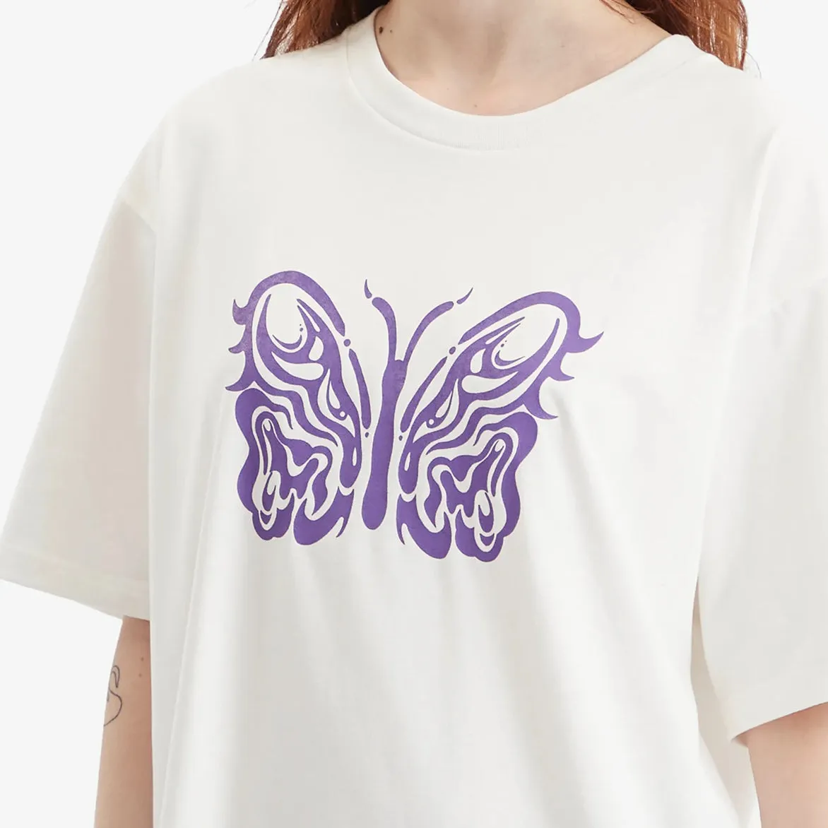 KAE TANAKA X NEEDLES S/S CREW NECK TEE - OFF WHITE sold by Lapstone & Hammer product image thumbnail 2