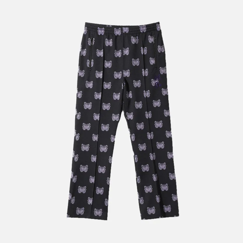 KAE TANAKA x NEEDLES TRACK PANT POLY JACQUARD - BLACK sold by Lapstone & Hammer