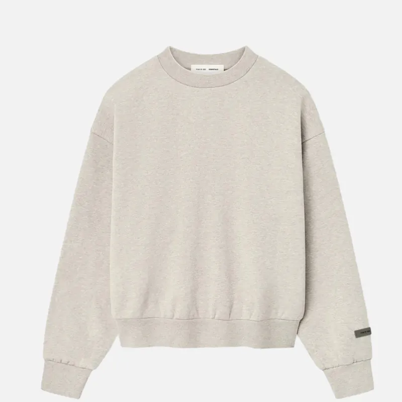 CLASSSIC FIT FLEECE CREWNECK - HEATHER STONE sold by Lapstone & Hammer