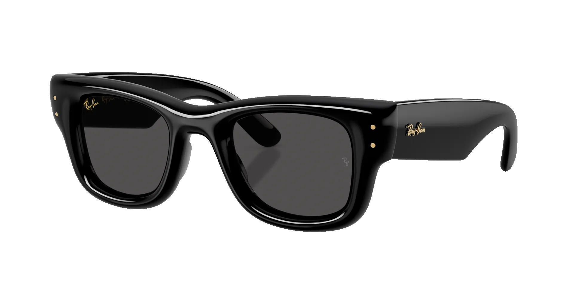 A$AP ROCKY X RAY-BAN WAYFARER PUFFER - POLISHED BLACK sold by Lapstone & Hammer product image thumbnail 2