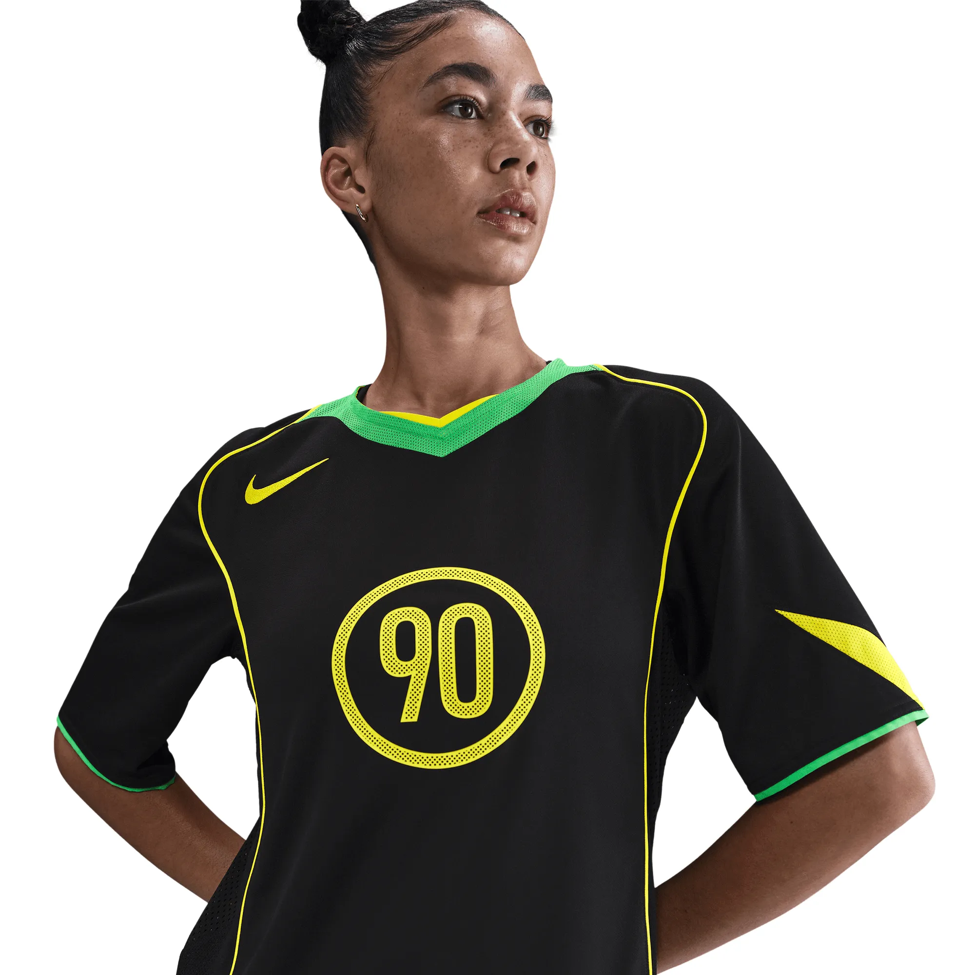 TOTAL 90 DRI-FIT SOCCER JERSEY - BLACK / GREEN SPARK sold by Lapstone & Hammer product image thumbnail 2