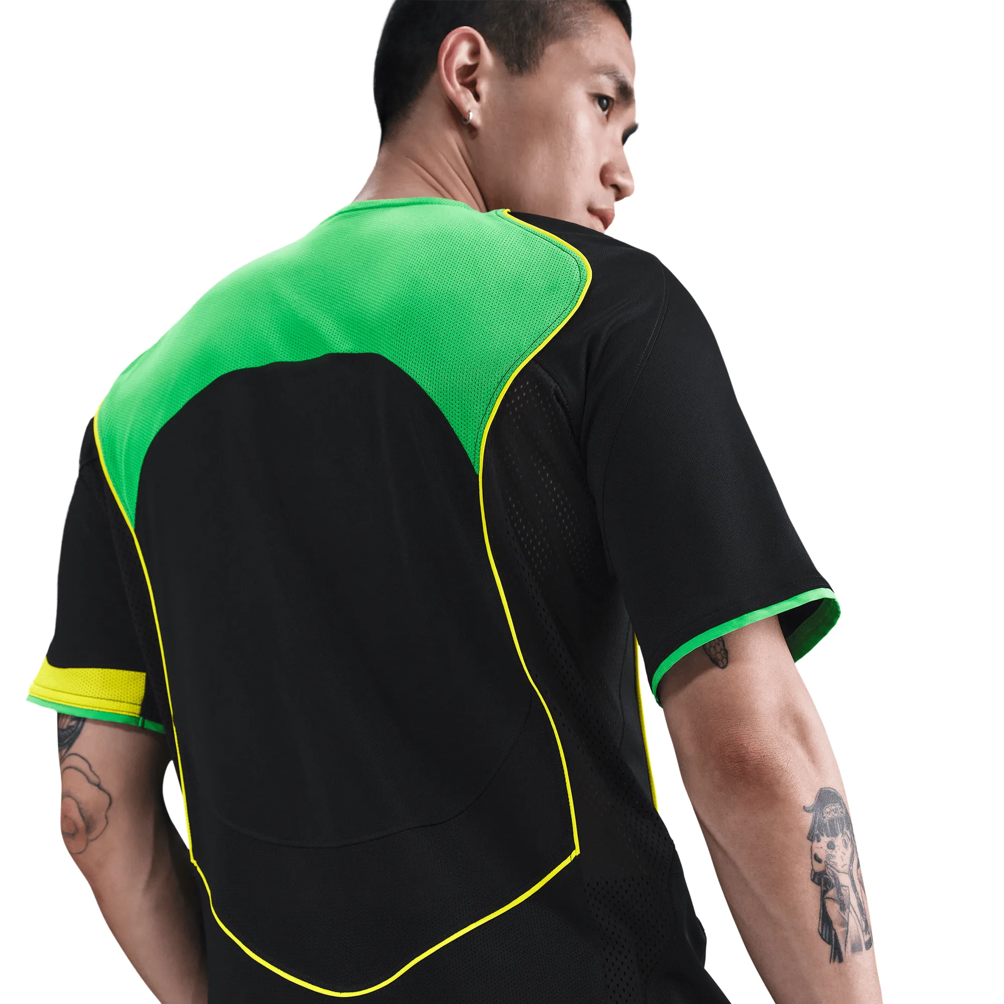 TOTAL 90 DRI-FIT SOCCER JERSEY - BLACK / GREEN SPARK sold by Lapstone & Hammer product image thumbnail 4