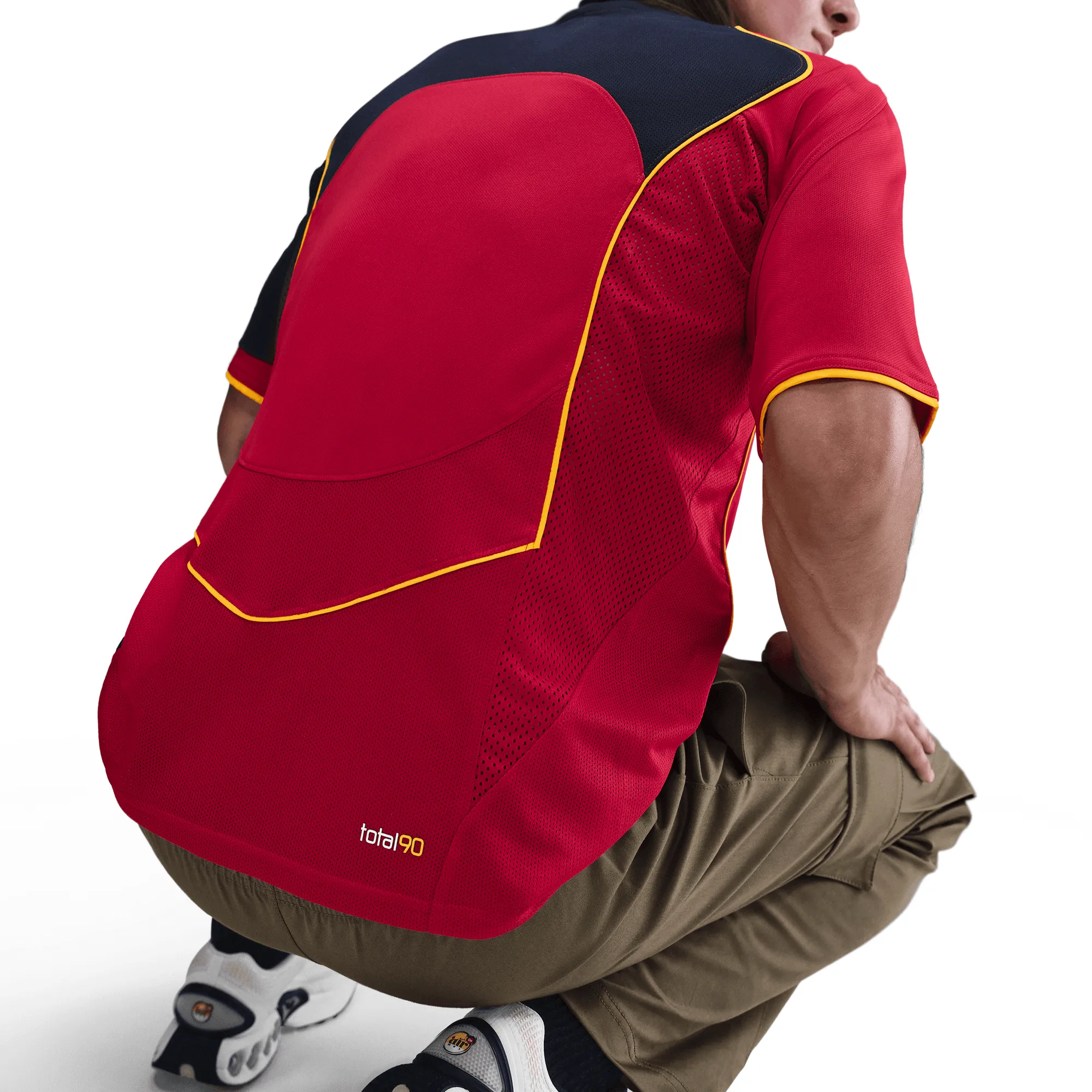 TOTAL 90 DRI-FIT SOCCER JERSEY - GYM RED / MIDNIGHT NAVY sold by Lapstone & Hammer product image thumbnail 2