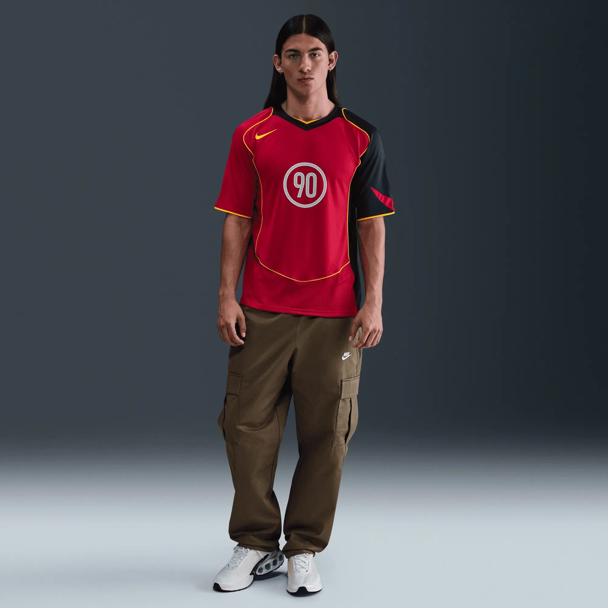 TOTAL 90 DRI-FIT SOCCER JERSEY - GYM RED / MIDNIGHT NAVY sold by Lapstone & Hammer product image thumbnail 4