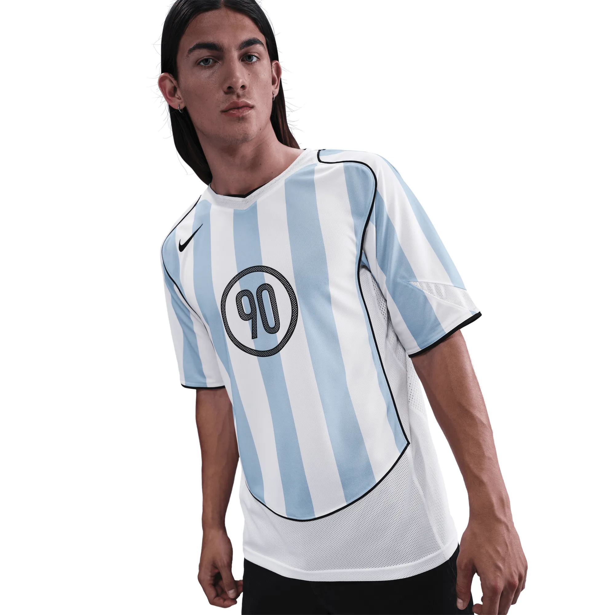 TOTAL 90 DRI-FIT SOCCER JERSEY - PSYCHIC BLUE / WHITE sold by Lapstone & Hammer