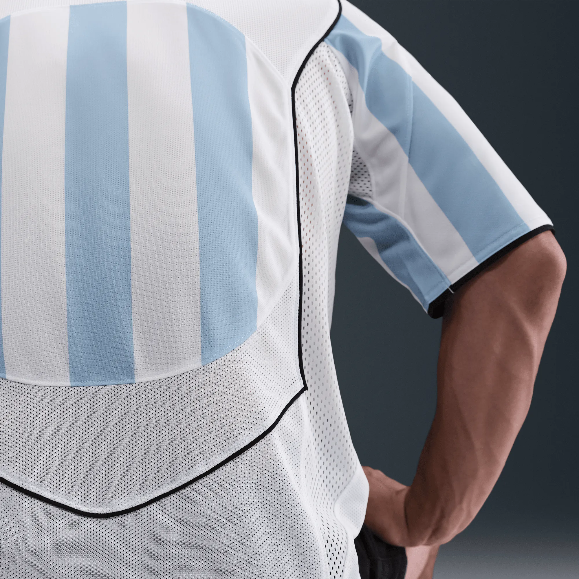 TOTAL 90 DRI-FIT SOCCER JERSEY - PSYCHIC BLUE / WHITE sold by Lapstone & Hammer product image thumbnail 2