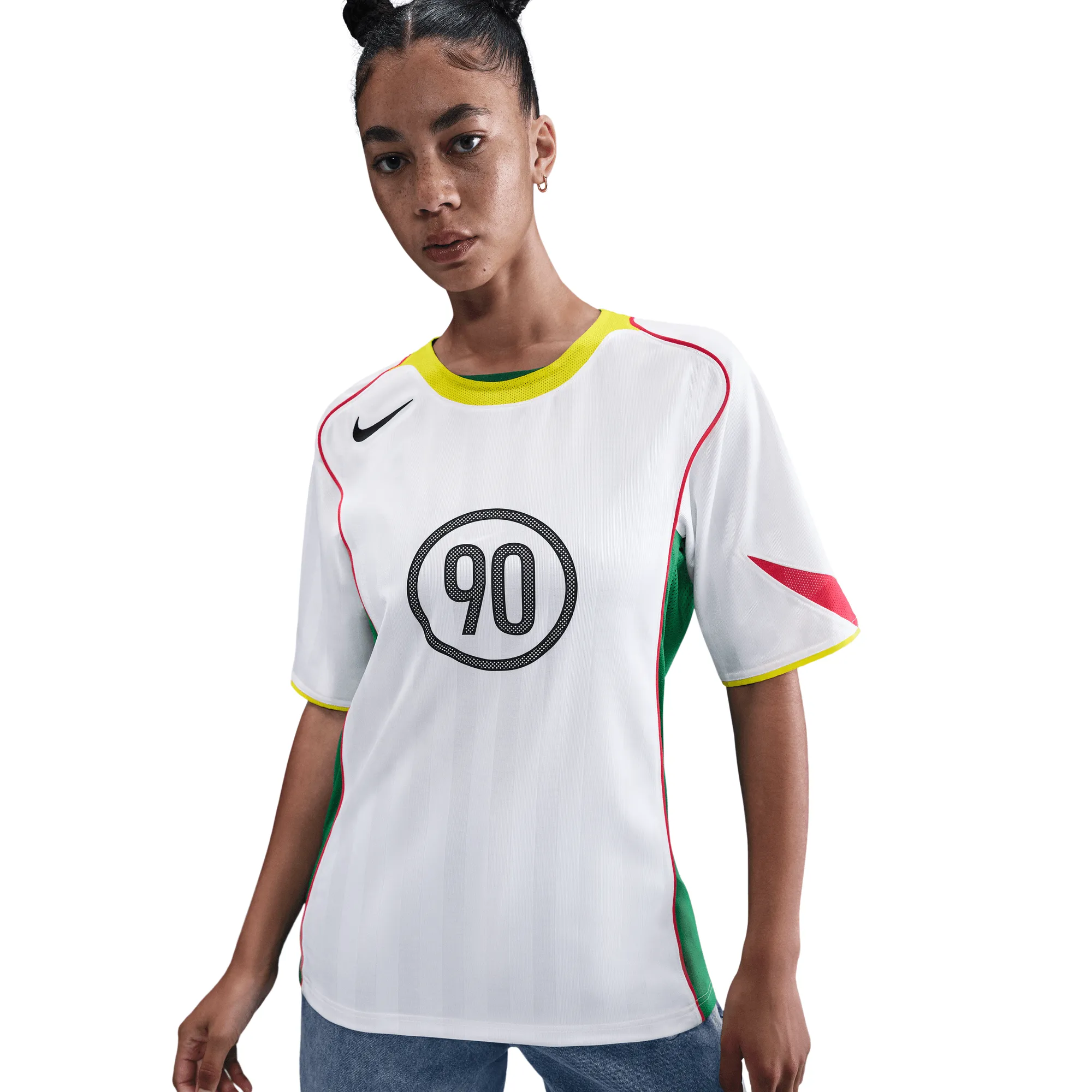 TOTAL 90 DRI-FIT SOCCER JERSEY - WHITE / OPTI YELLOW sold by Lapstone & Hammer product image thumbnail 2