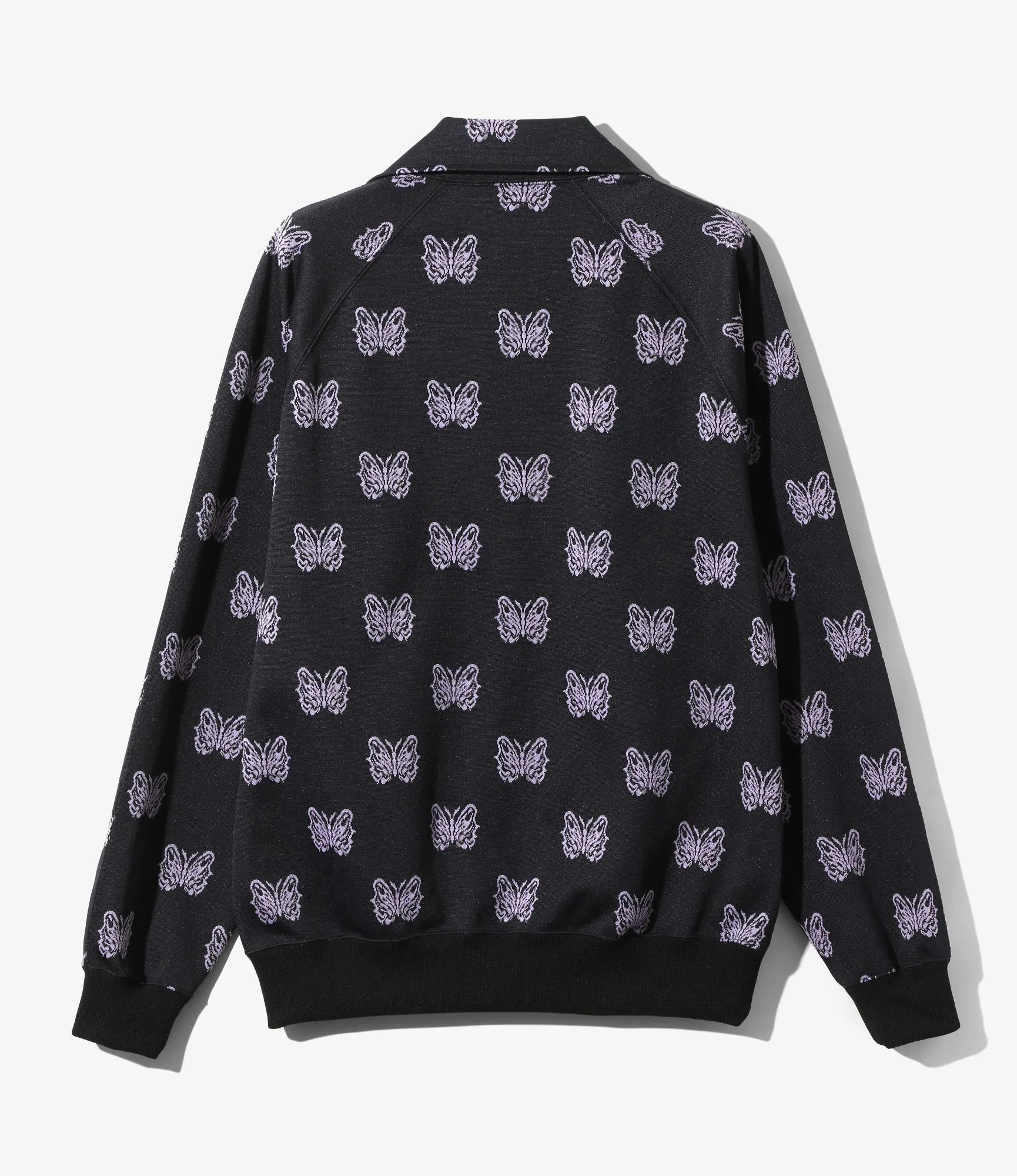 KAE TANAKA X NEEDLES TRACK JACKET POLY JACQUARD - BLACK sold by Lapstone & Hammer product image thumbnail 2