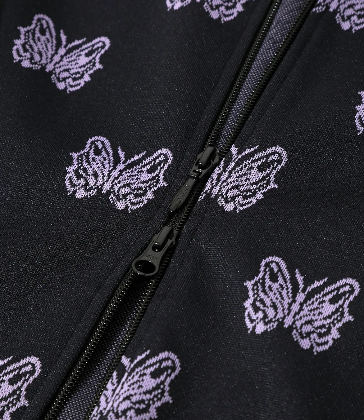 KAE TANAKA X NEEDLES TRACK JACKET POLY JACQUARD - BLACK sold by Lapstone & Hammer product image thumbnail 4