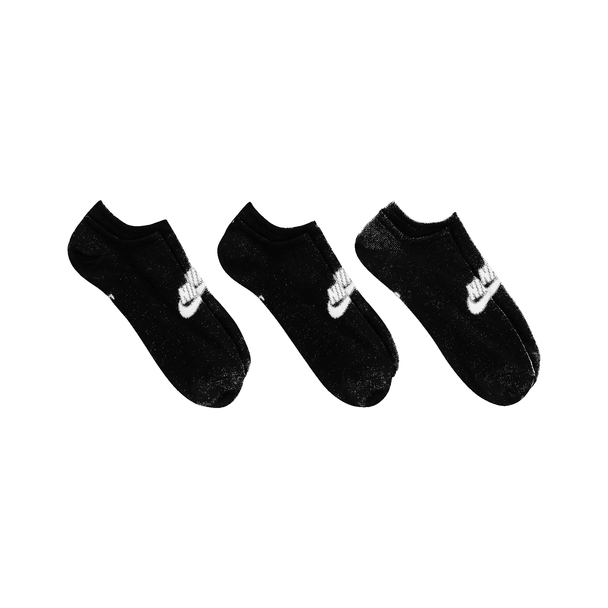 NIKE EVERYDAY ESSENTIAL NO SHOW 3PACK SOCKS - BLACK sold by Lapstone & Hammer product image thumbnail 3