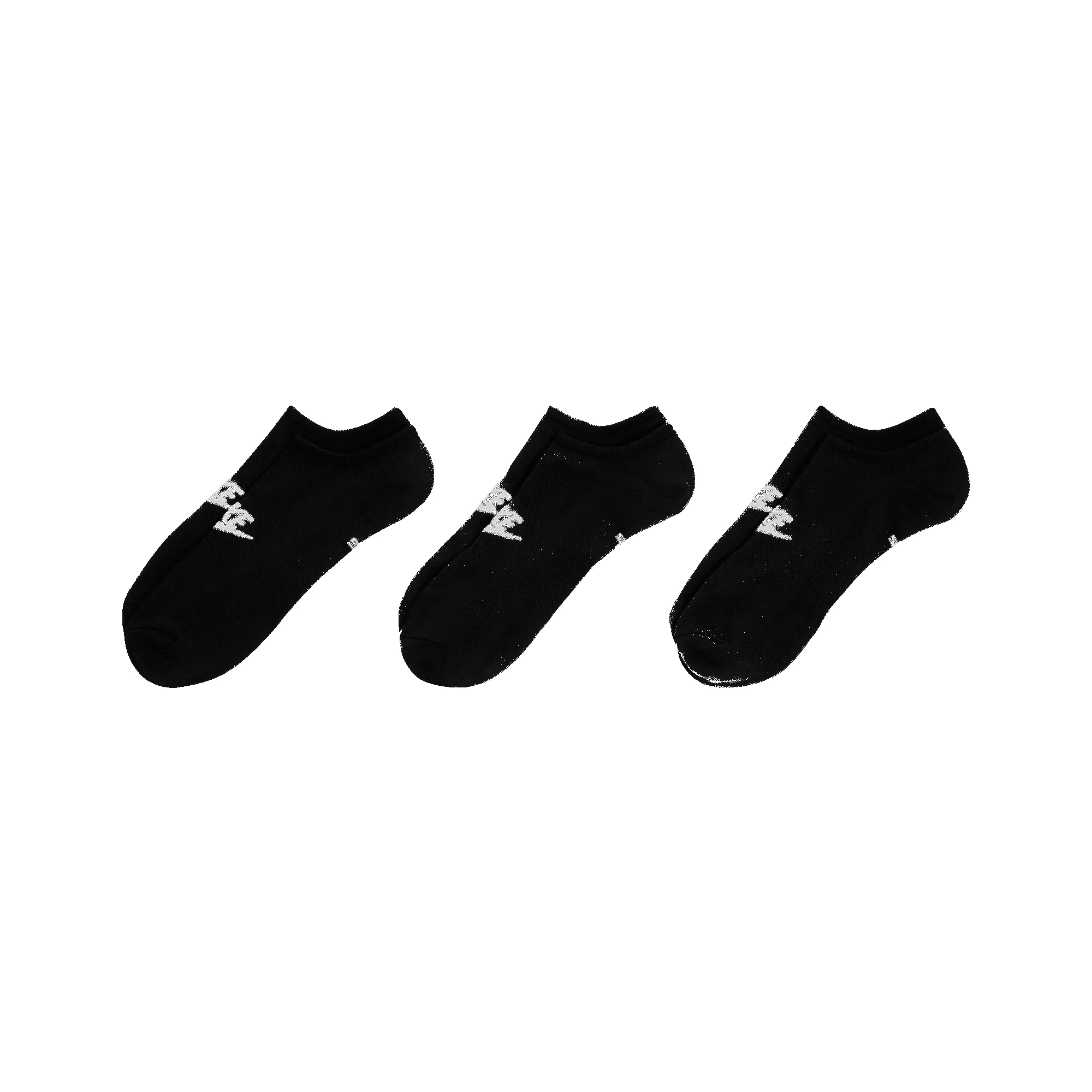 NIKE EVERYDAY ESSENTIAL NO SHOW 3PACK SOCKS - BLACK sold by Lapstone & Hammer product image thumbnail 2