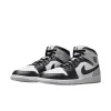 AIR JORDAN 1 MID - WHITE / LIGHT SMOKE GREY / BLACK sold by Lapstone & Hammer