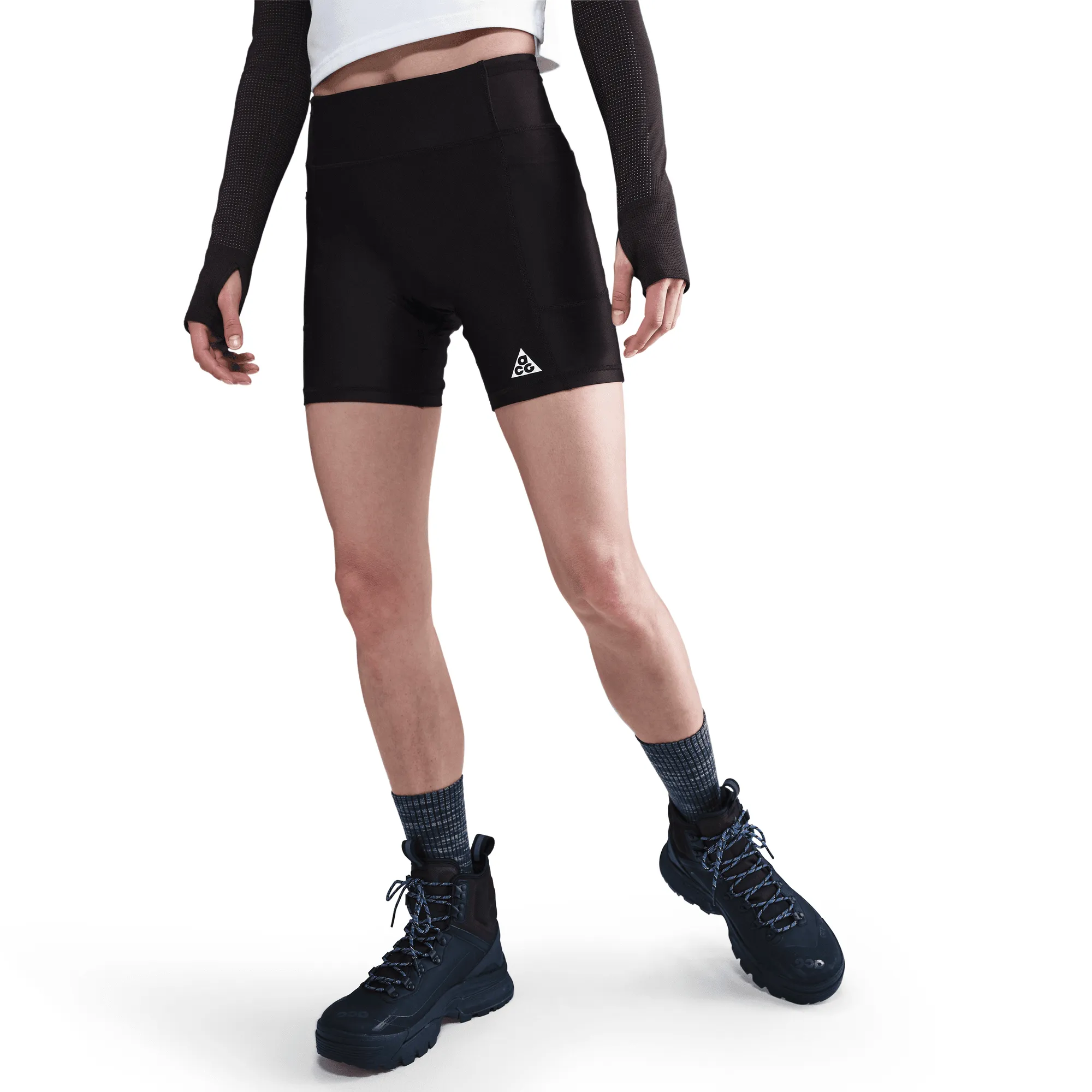 WMNS ACG DRI-FIT ADV MID-RISE 6" TREE FROG SHORTS - BLACK sold by Lapstone & Hammer