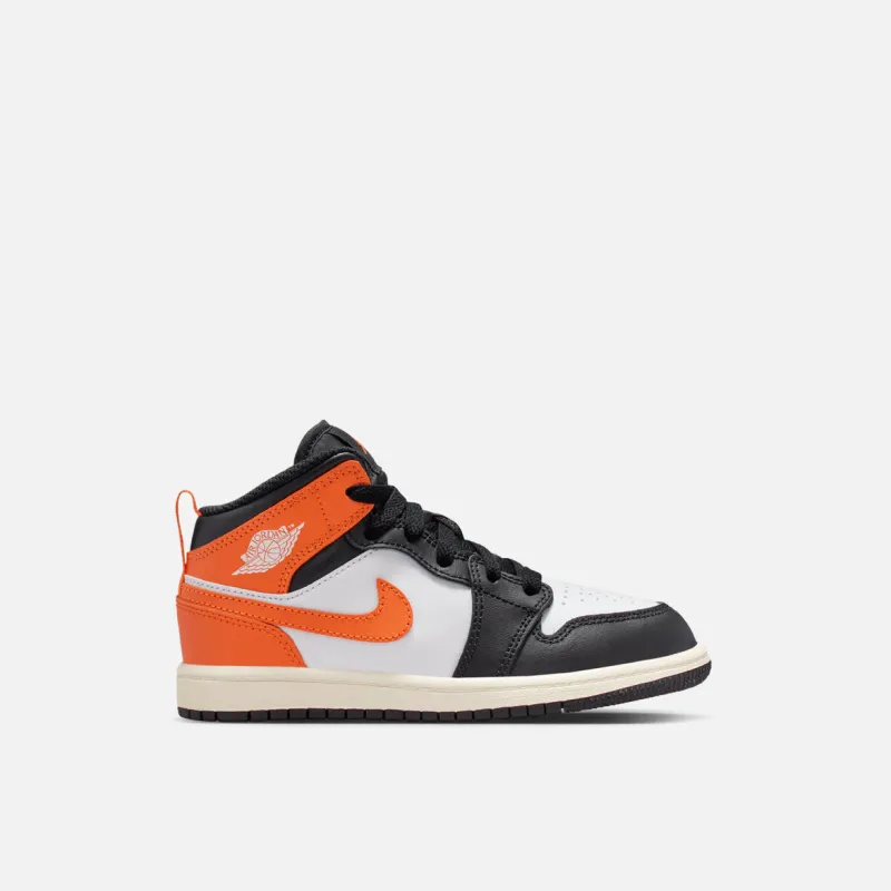 JORDAN 1 MID (PS) - STARFISH / WHITE / BLACK sold by Lapstone & Hammer