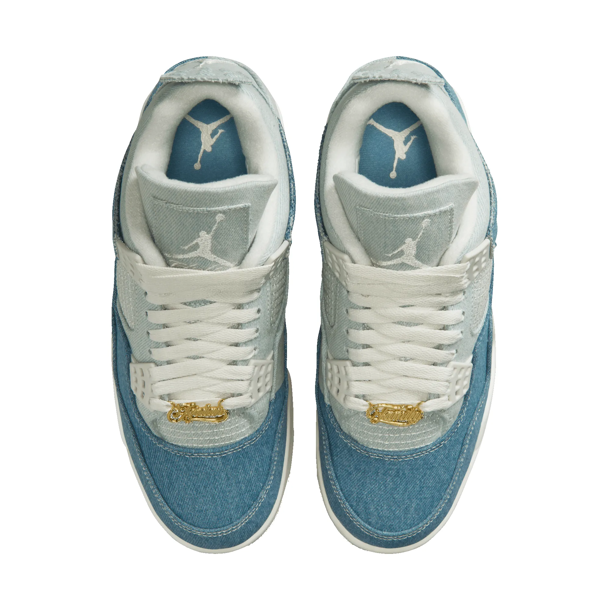WMNS AIR JORDAN 4 RETRO "DENIM WORN BLUE" sold by Lapstone & Hammer product image thumbnail 5