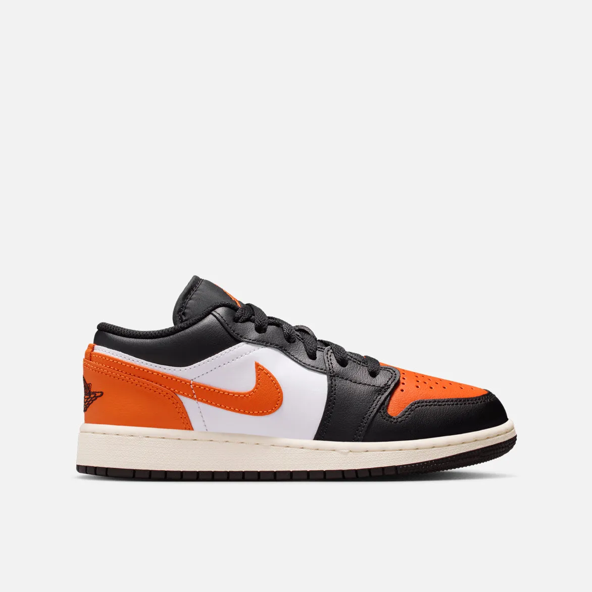 AIR JORDAN 1 LOW (GS) - BLACK / STARFISH / WHITE sold by Lapstone & Hammer