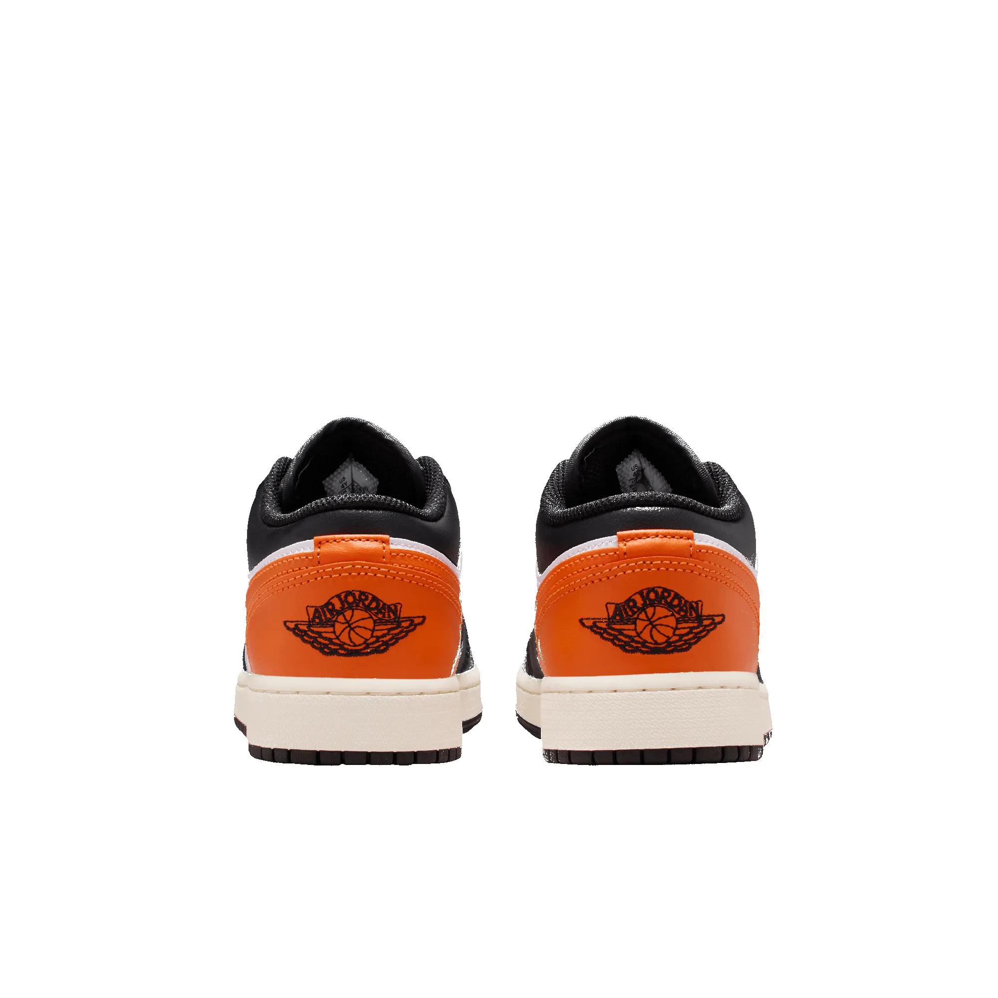 AIR JORDAN 1 LOW (GS) - BLACK / STARFISH / WHITE sold by Lapstone & Hammer product image thumbnail 4