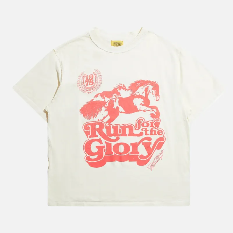RUN FOR GLORY TEE - ANTIQUE WHITE sold by Lapstone & Hammer